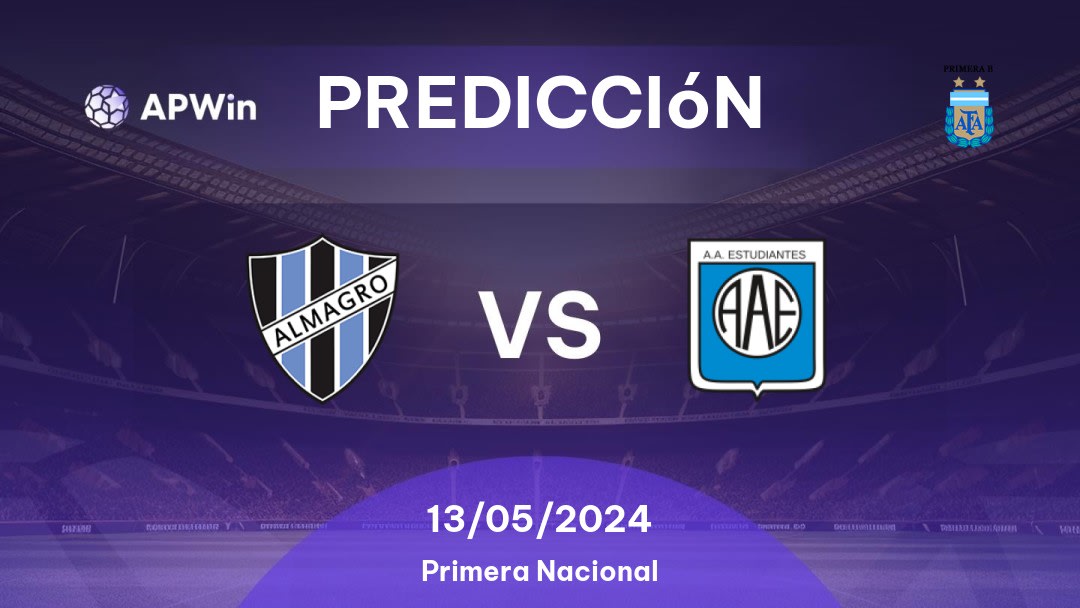 Predicciones Almagro vs Estudiantes Río Cuarto: 13/05/2024 - Argentina Primera B Nacional