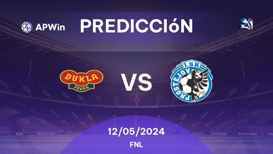 Predicciones Dukla Praha vs Prostějov: 12/05/2024 - República Checo FNL