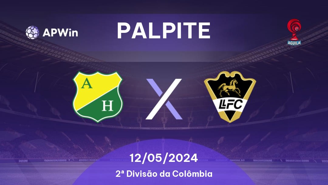 Palpite Atlético Huila x Llaneros: 12/05/2024 - 2ª Divisão da Colômbia