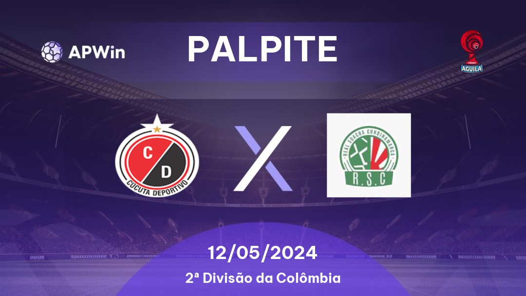 Palpite Cúcuta Deportivo x Real Soacha: 12/05/2024 - 2ª Divisão da Colômbia