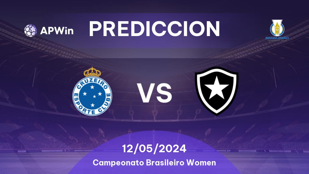 Predicciones Cruzeiro W vs Botafogo W: 12/05/2024 - Brasil Campeonato Brasileiro Women