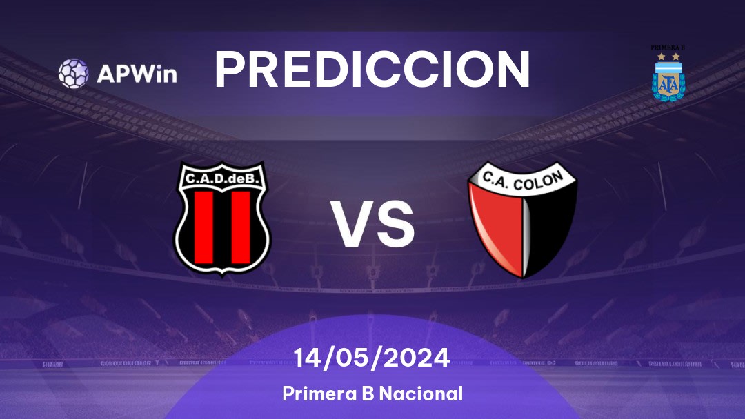 Predicciones Defensores de Belgrano vs Colón: 14/05/2024 - Argentina Primera B Nacional
