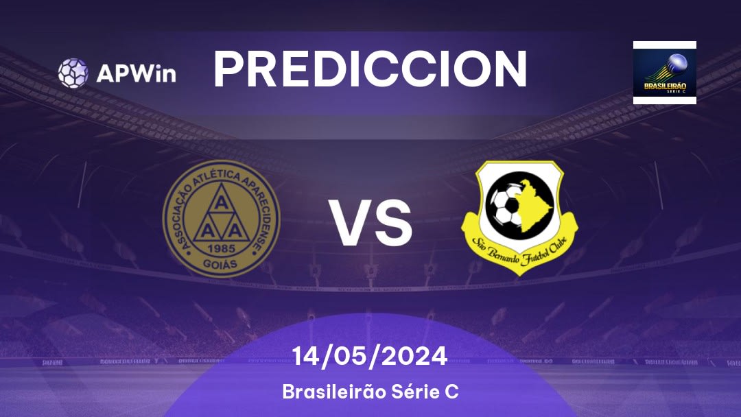 Predicciones Aparecidense vs São Bernardo: 14/05/2024 - Brasil Brasileirão Série C
