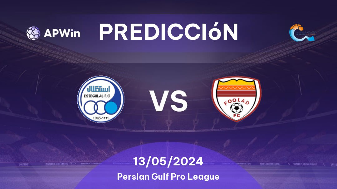 Predicciones Esteghlal vs Foolad: 13/05/2024 - Iran Persian Gulf Pro League