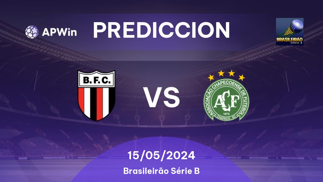 Predicciones Botafogo SP vs Chapecoense: 14/05/2024 - Brasil Brasileirão Série B