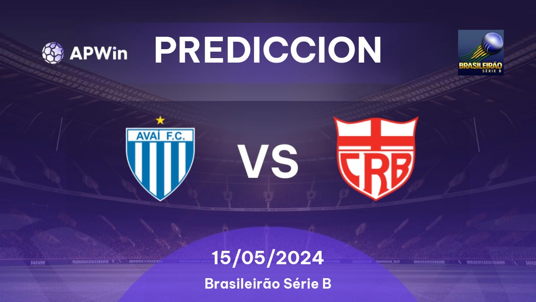 Predicciones Avaí vs CRB: 14/05/2024 - Brasil Brasileirão Série B