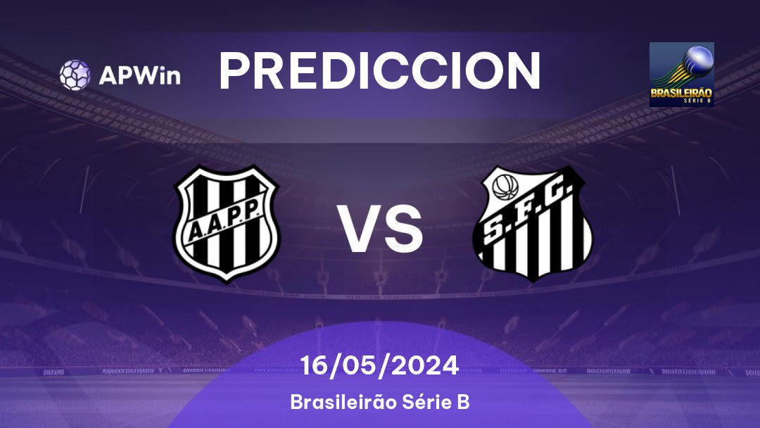 Predicciones Ponte Preta vs Santos: 16/05/2024 - Brasil Brasileirão Série B