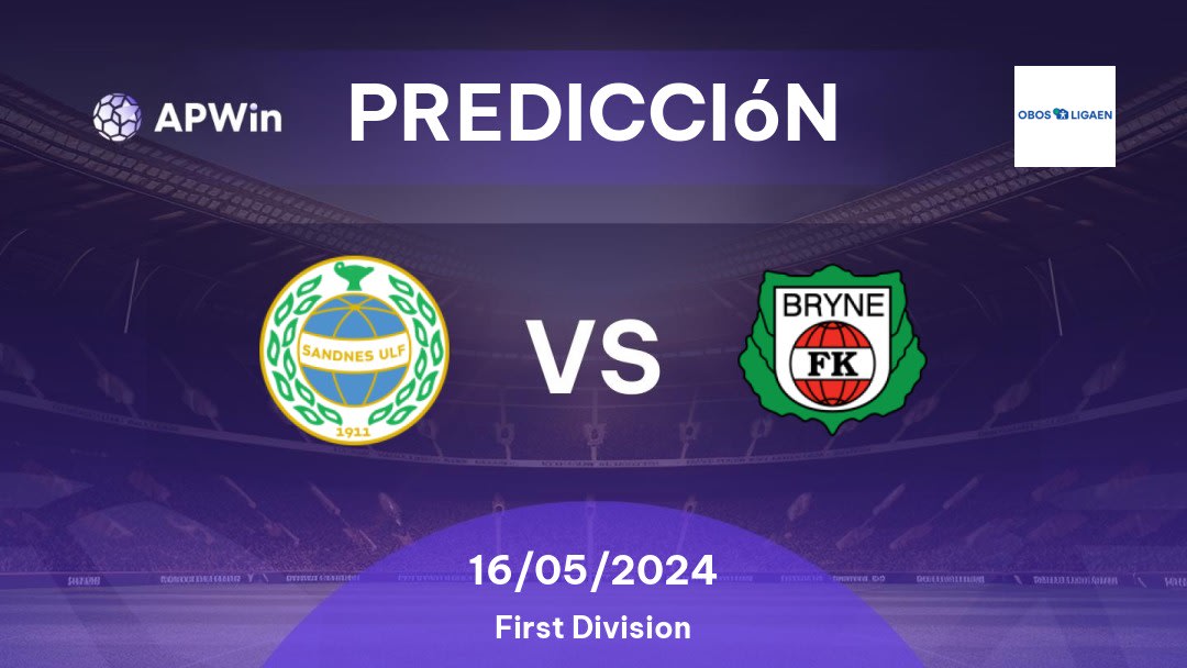 Predicciones Sandnes Ulf vs Bryne: 16/05/2024 - Noruega First Division
