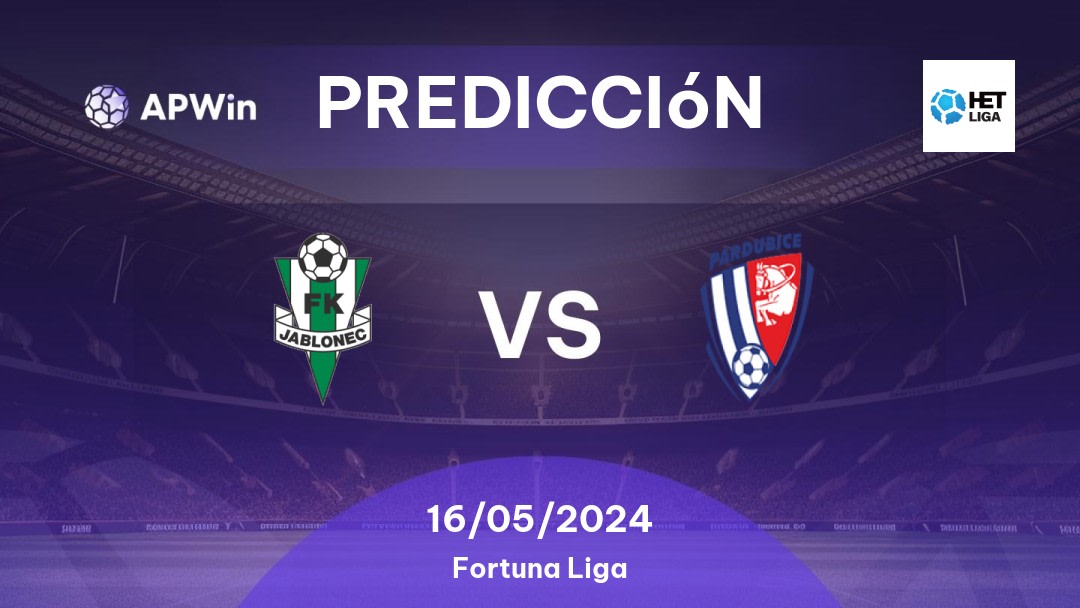 Predicciones Jablonec vs Pardubice: 16/05/2024 - República Checo Fortuna Liga