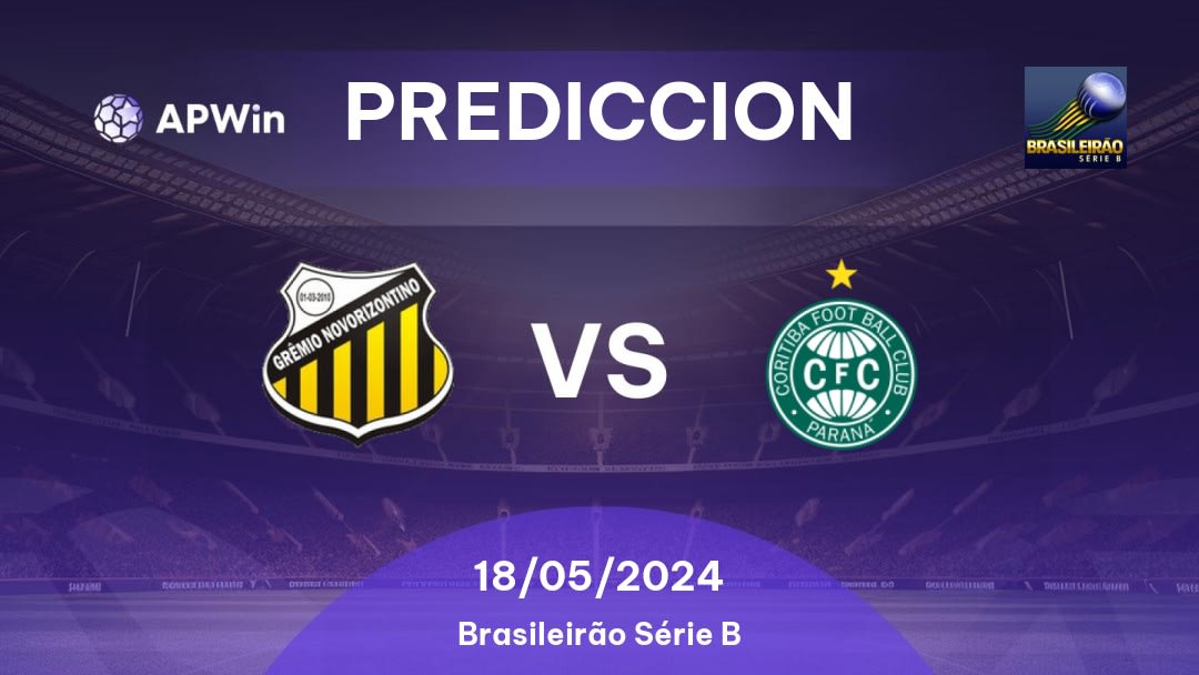 Predicciones Novorizontino vs Coritiba: 17/05/2024 - Brasil Brasileirão Série B