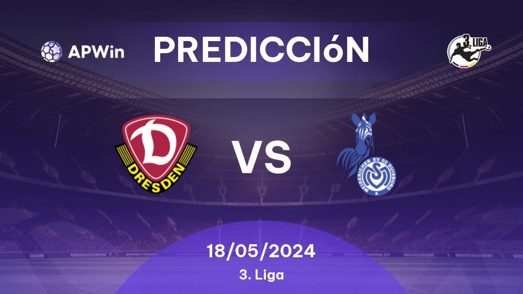 Predicciones Dynamo Dresden vs MSV Duisburg: 18/05/2024 - Alemania 3. Liga
