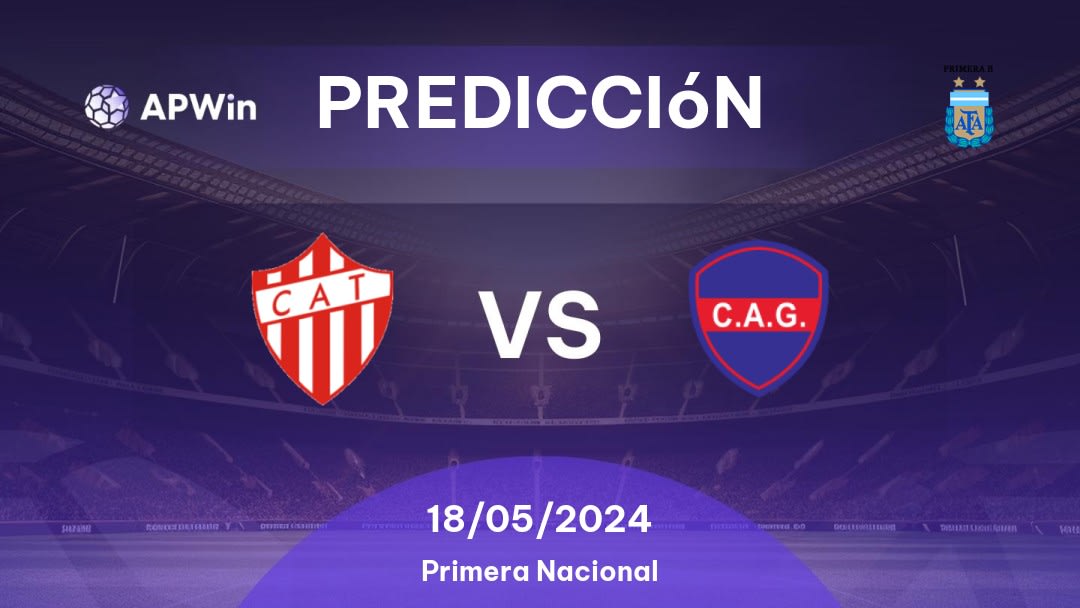 Predicciones Talleres Remedios vs Club Atlético Güemes: 18/05/2024 - Argentina Primera B Nacional