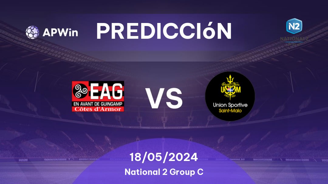 Predicciones Guingamp II vs Saint-Malo: 18/05/2024 - Francia National 2 Group C