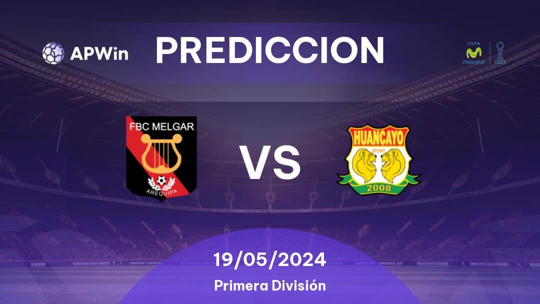 Predicciones Melgar vs Sport Huancayo: 19/05/2024 - Perú Primera División