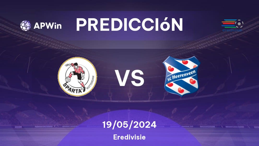 Predicciones Sparta Rotterdam vs Heerenveen: 19/05/2024 - Países Bajos Eredivisie