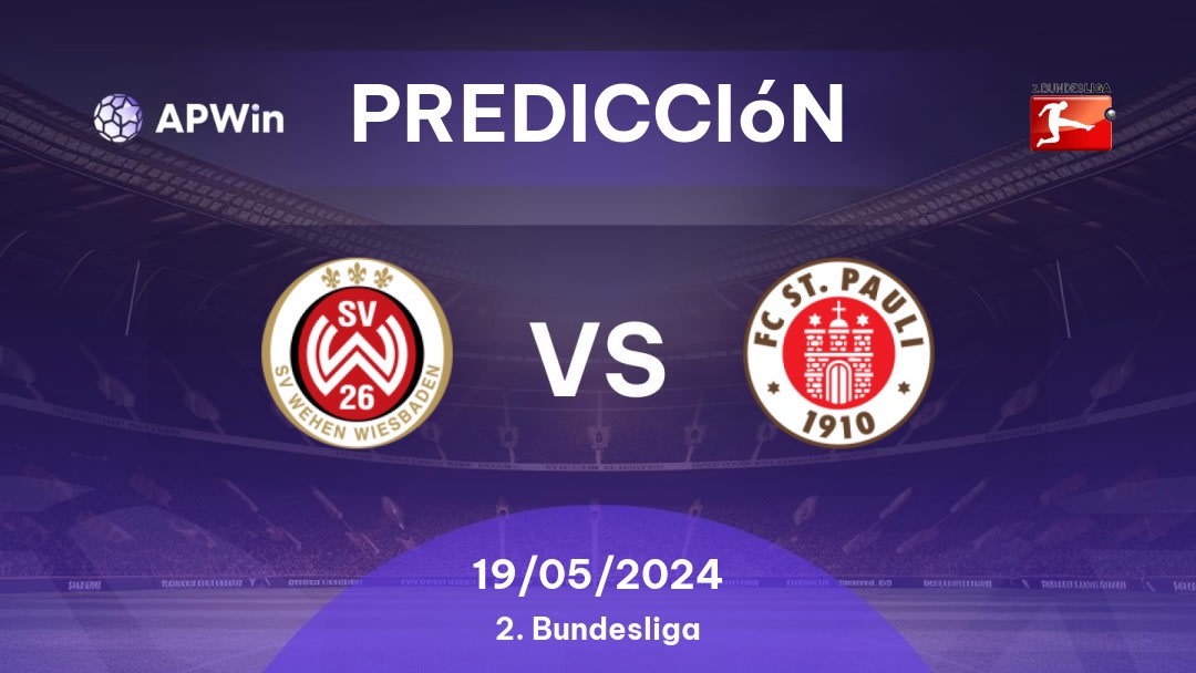 Predicciones Wehen Wiesbaden vs St. Pauli: 19/05/2024 - Alemania Bundesliga 2