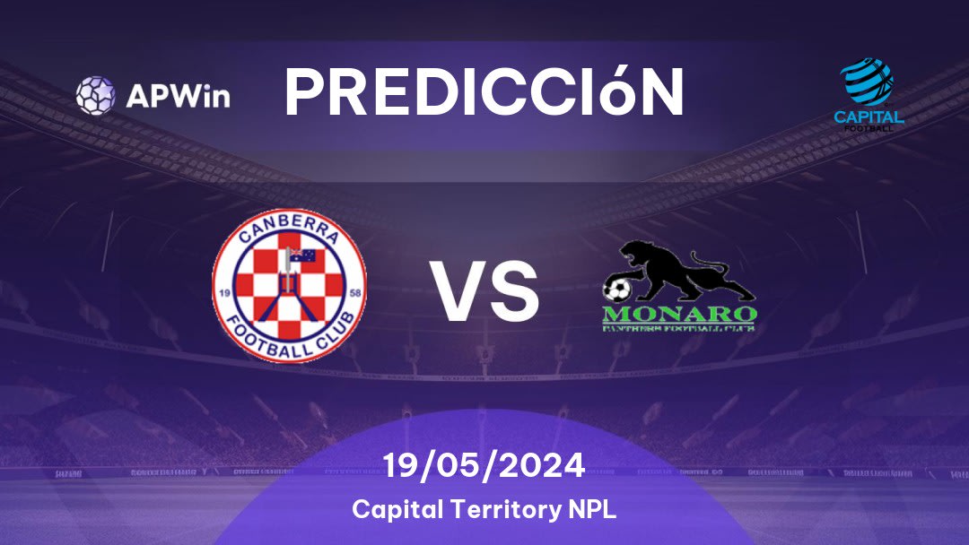 Predicciones Canberra vs Monaro Panthers: 19/05/2024 - Australia Capital Territory NPL