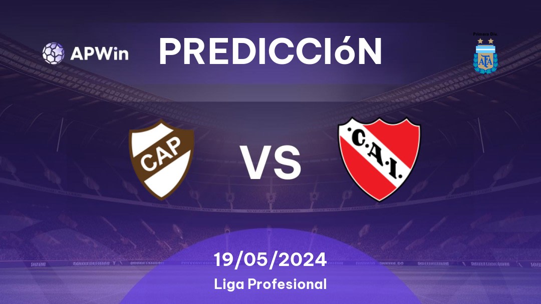 Predicciones Platense vs Independiente: 19/05/2024 - Argentina Primera División