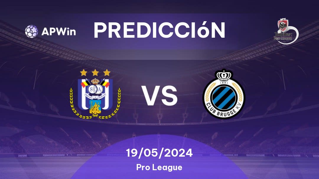 Predicciones RSC Anderlecht vs Club Brugge: 19/05/2024 - Bélgica Pro League