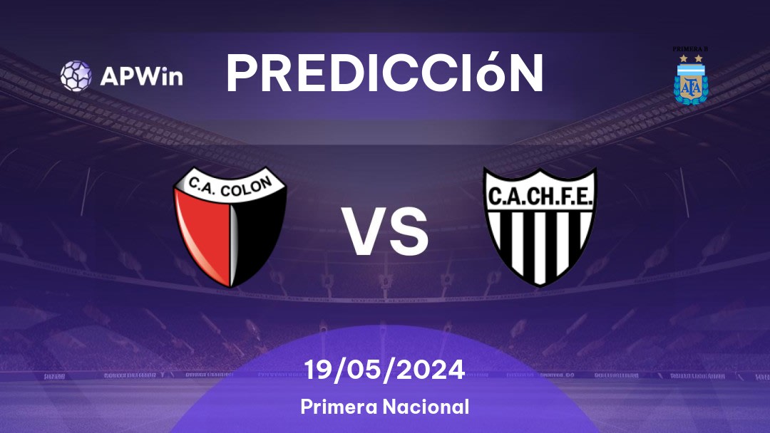 Predicciones Colón vs Chaco For Ever: 19/05/2024 - Argentina Primera B Nacional