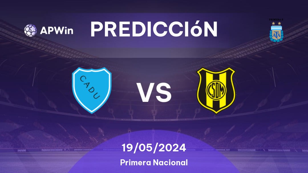 Predicciones Defensores Unidos vs Deportivo Madryn: 19/05/2024 - Argentina Primera B Nacional