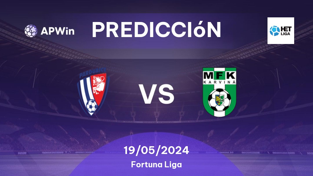Predicciones Pardubice vs Karviná: 19/05/2024 - República Checo Fortuna Liga