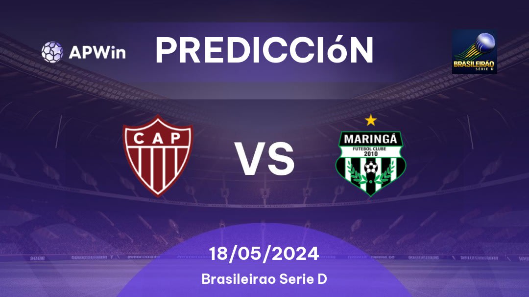 Predicciones Patrocinense vs Maringá: 18/05/2024 - Brasil Brasileirão Série D
