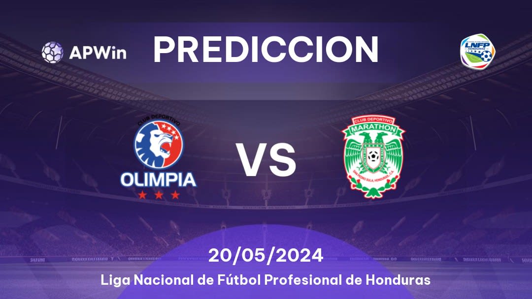 Predicciones Olimpia vs Marathón: 20/05/2024 - Honduras Liga Nacional de Fútbol Profesional de Honduras