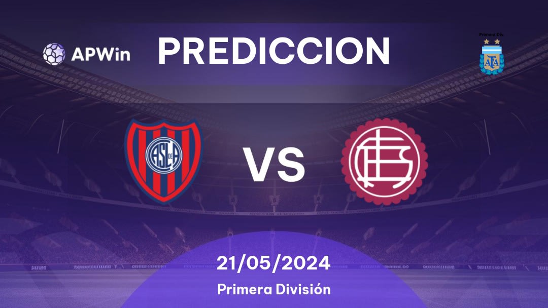 Predicciones San Lorenzo vs Lanús: 20/05/2024 - Argentina Primera División