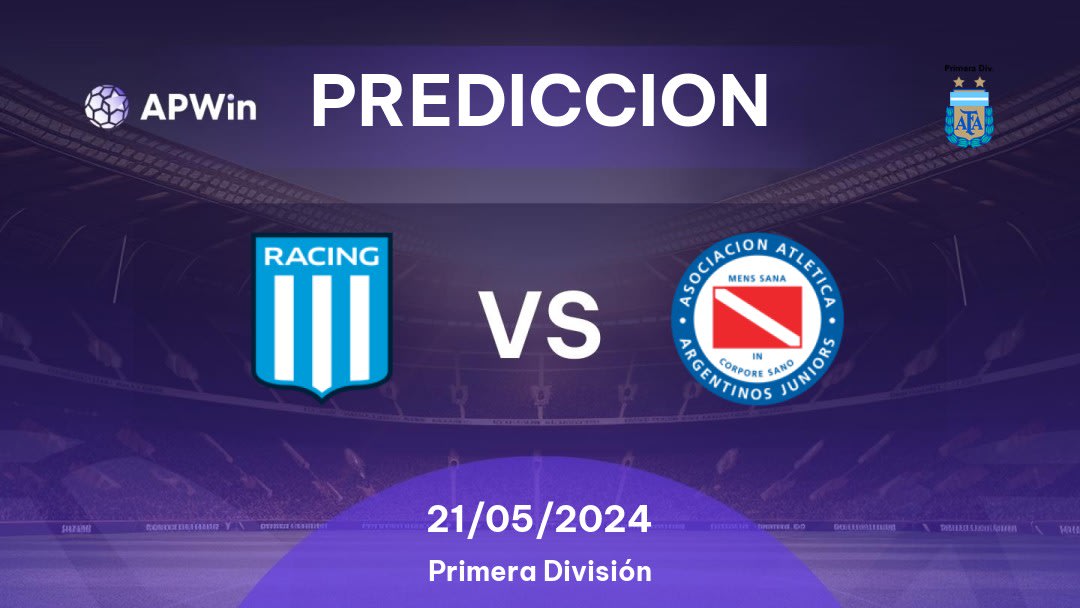 Predicciones Racing Club vs Argentinos Juniors: 20/05/2024 - Argentina Primera División