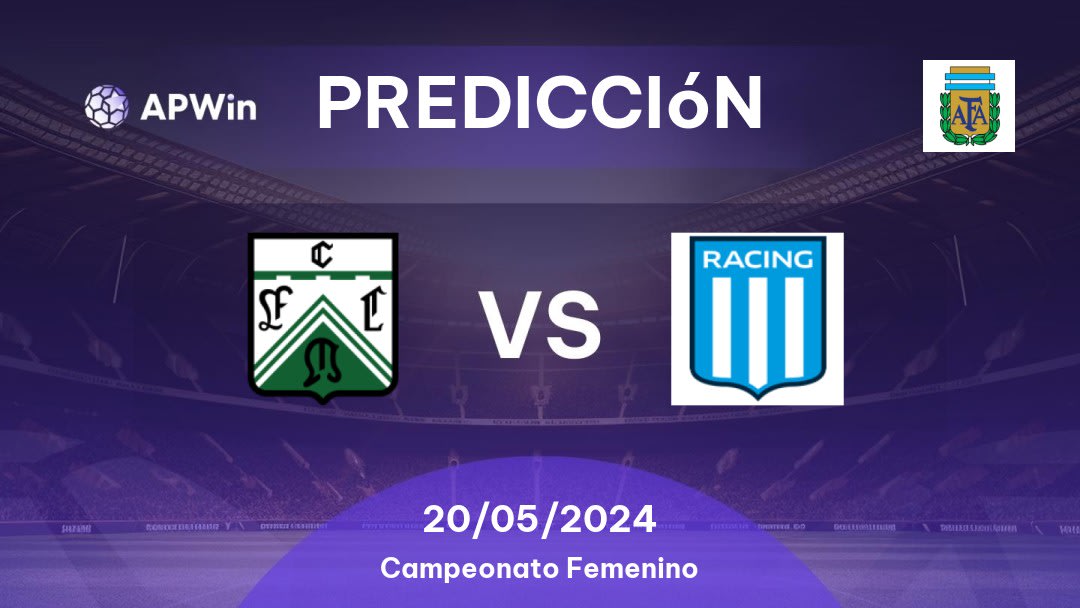 Predicciones Ferro Carril Oeste Women vs Racing Club Women: 20/05/2024 - Argentina Campeonato de Fútbol Femenino