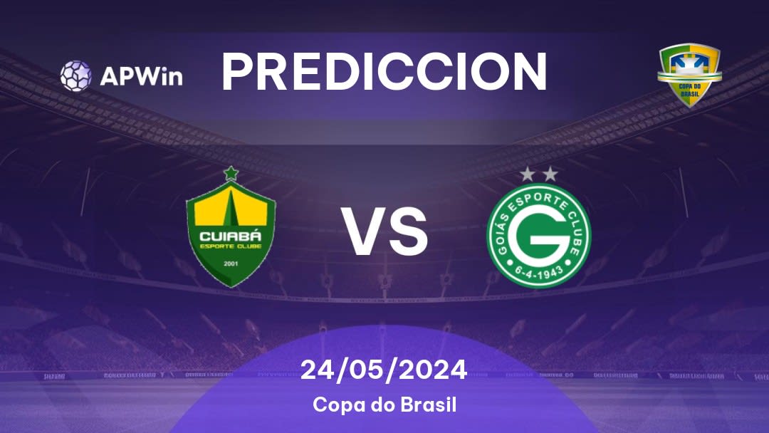 Predicciones Cuiabá vs Goiás: 24/05/2024 - Brasil Copa do Brasil