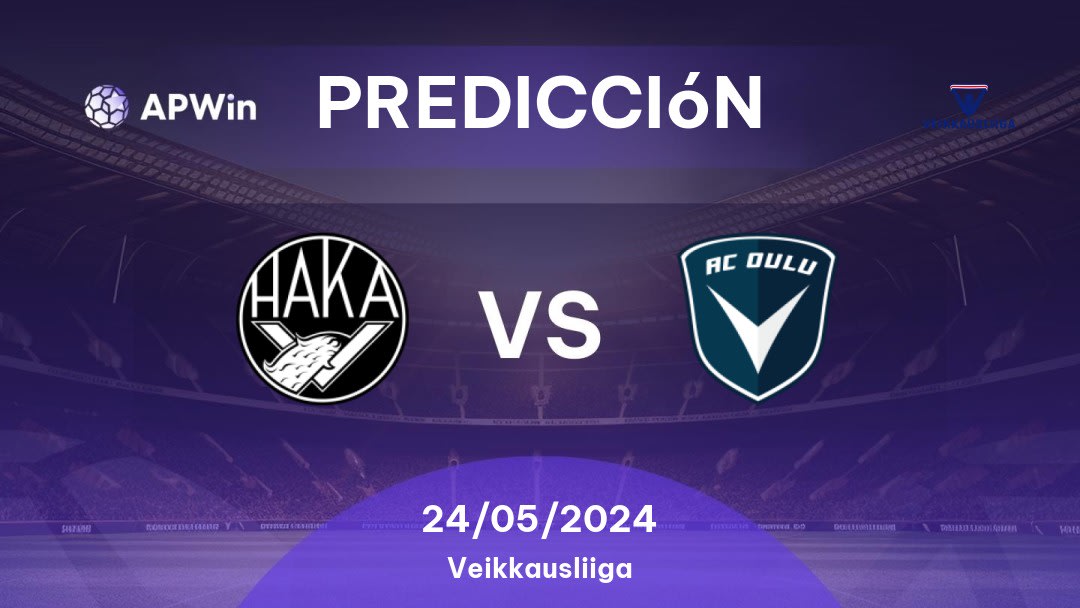 Predicciones Haka vs Oulu: 24/05/2024 - Finlandia Veikkausliiga
