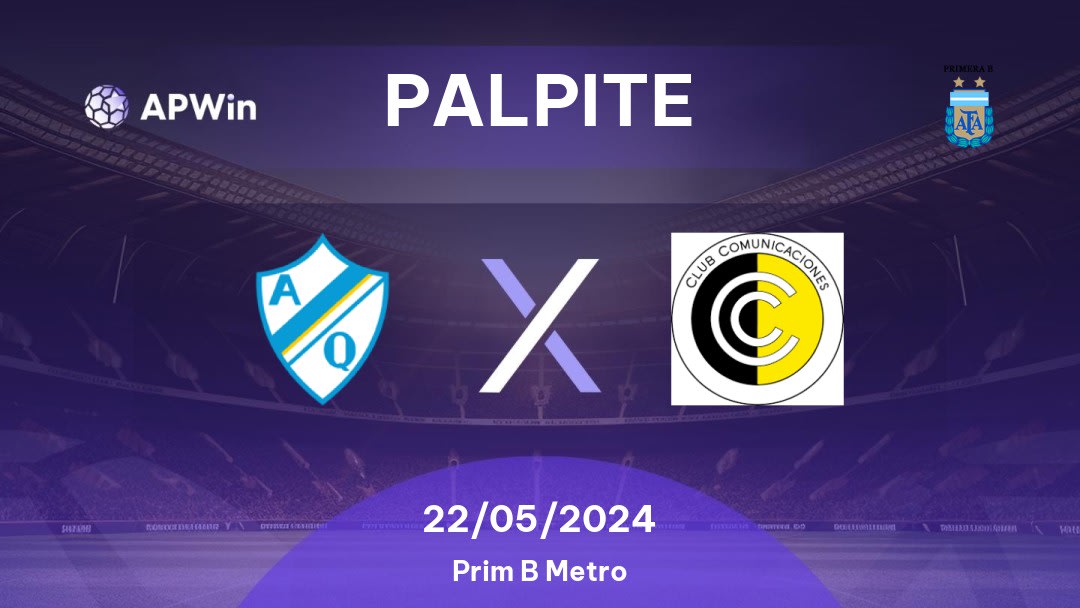 Palpite Argentino Quilmes x Comunicaciones: 19/03/2023 - Prim B Metro