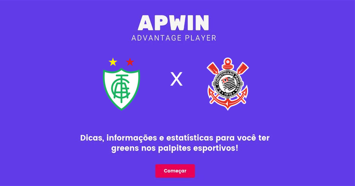 América Mineiro x Corinthians Estatísticas | 18/09/2022 | APWin