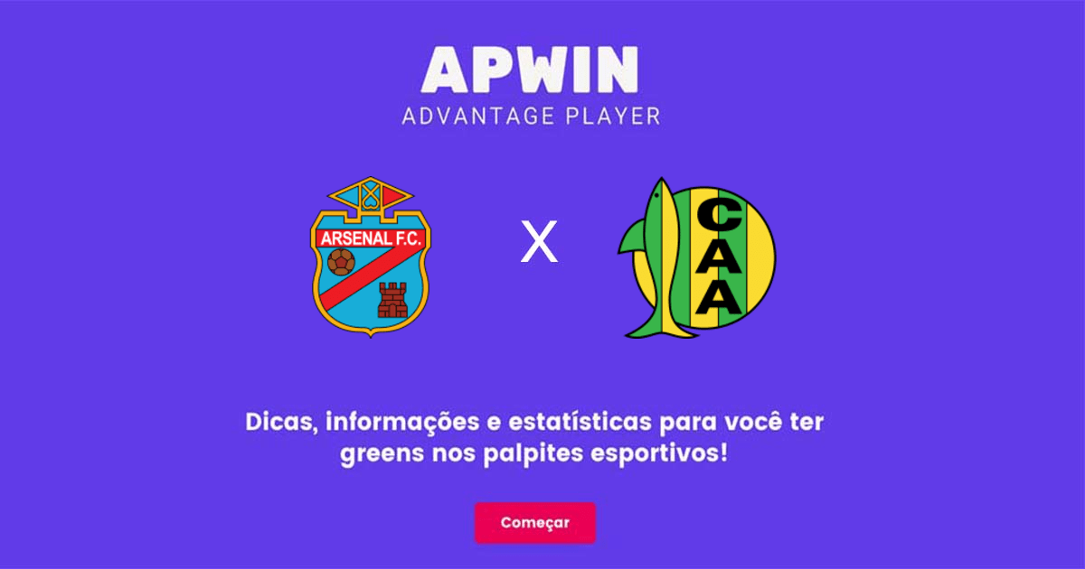 Arsenal x Aldosivi Estat&iacute;sticas | 19/09/2022 | APWin