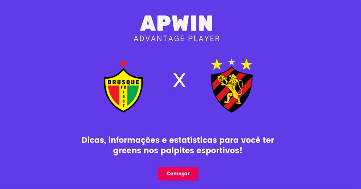 Brusque x Sport Recife Estat&iacute;sticas | 04/10/2022 | APWin