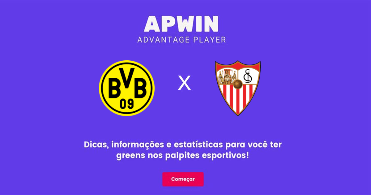 Borussia Dortmund x Sevilla FC Estat&iacute;sticas | 11/10/2022 | APWin
