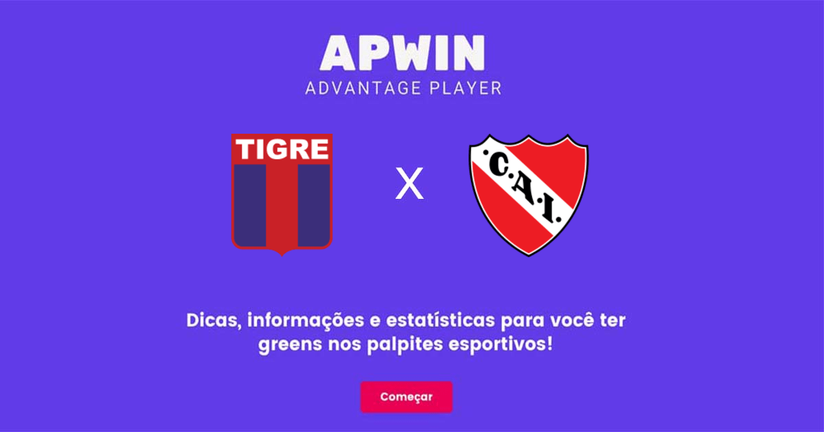 Tigre x Independiente Estatísticas | 09/10/2022 | APWin