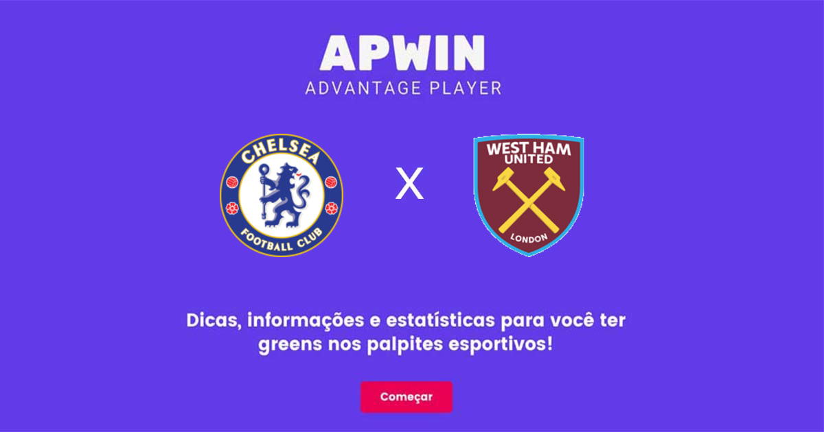 Chelsea x West Ham United Estatísticas | 03/09/2022 | APWin