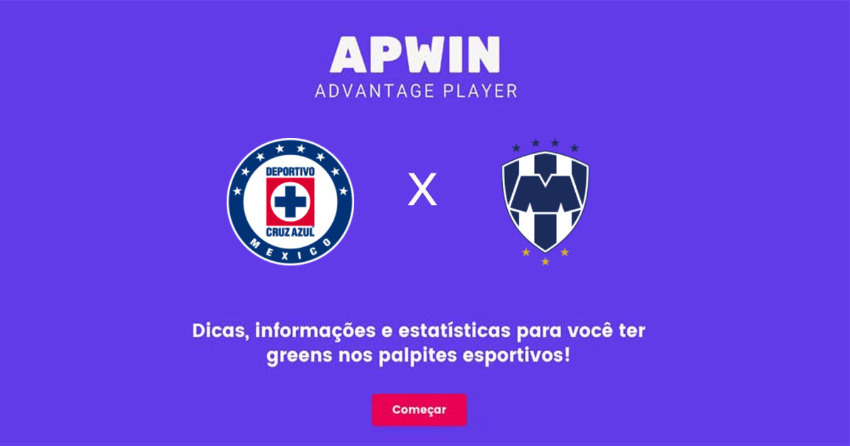 Cruz Azul x Monterrey Estat&iacute;sticas | 11/10/2022 | APWin