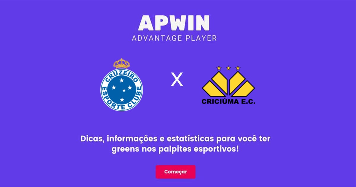 Cruzeiro x Crici&uacute;ma Estat&iacute;sticas | 04/09/2022 | APWin