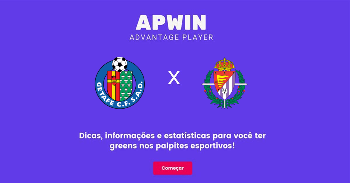 Getafe CF x Real Valladolid Estat&iacute;sticas | 01/10/2022 | APWin