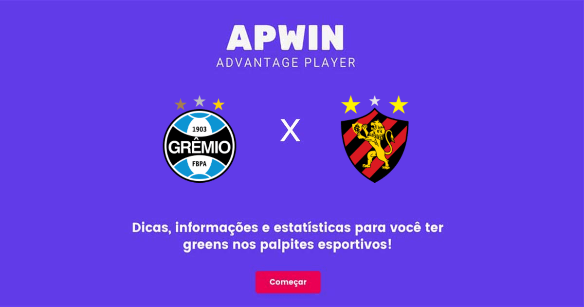 Gr&ecirc;mio x Sport Recife Estat&iacute;sticas | 20/09/2022 | APWin