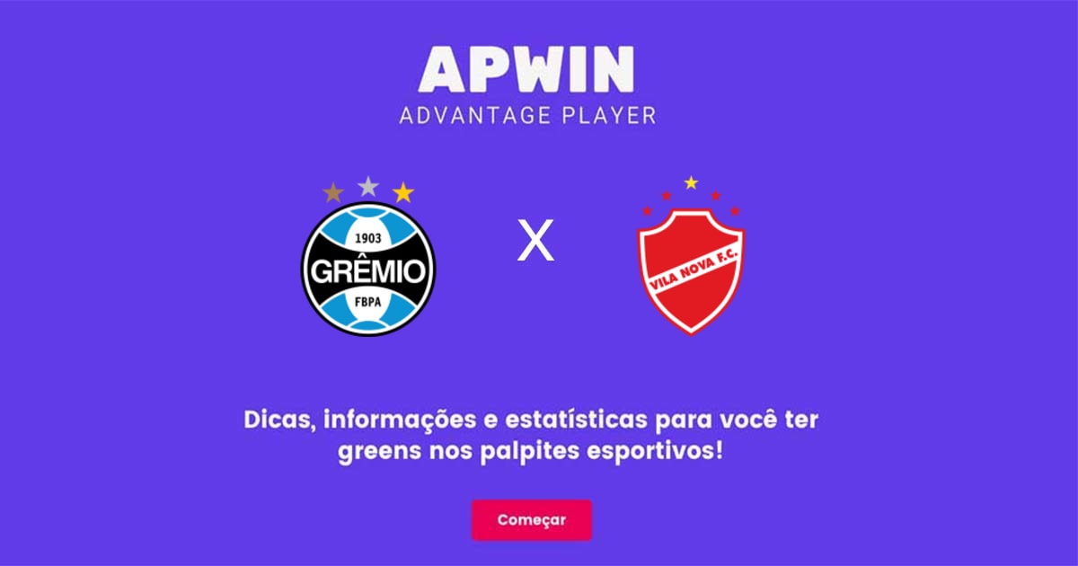 Gr&ecirc;mio x Vila Nova Estat&iacute;sticas | 02/09/2022 | APWin