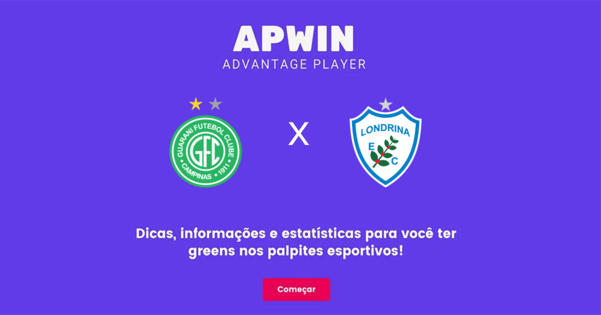 Guarani x Londrina Estat&iacute;sticas | 03/10/2022 | APWin