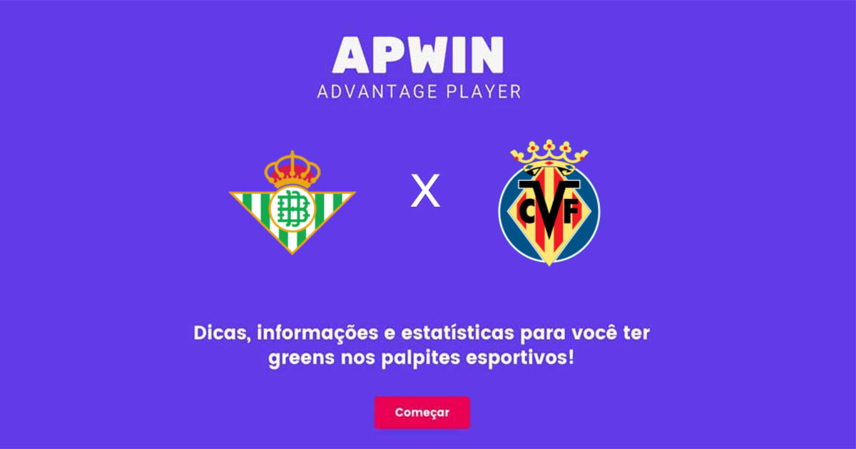 Real Betis x Villarreal Estatísticas | 11/09/2022 | APWin