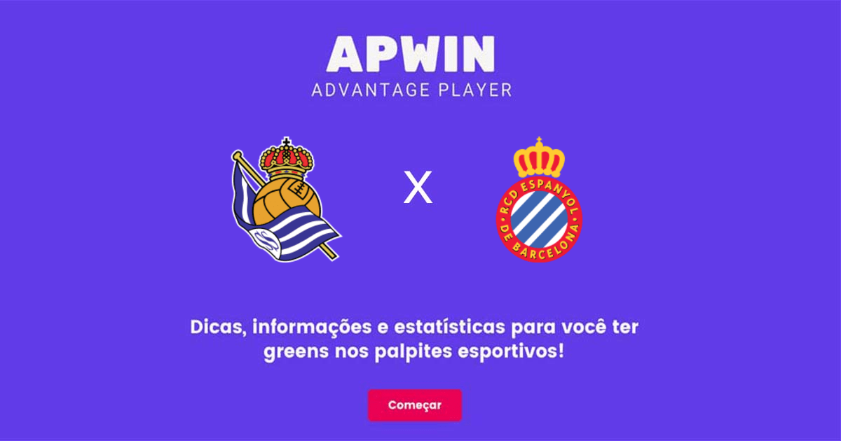 Real Sociedad x RCD Espanyol Estatísticas | 18/09/2022 | APWin