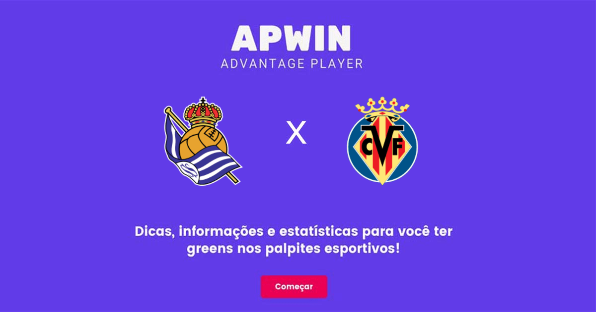 Real Sociedad x Villarreal Estat&iacute;sticas | 09/10/2022 | APWin