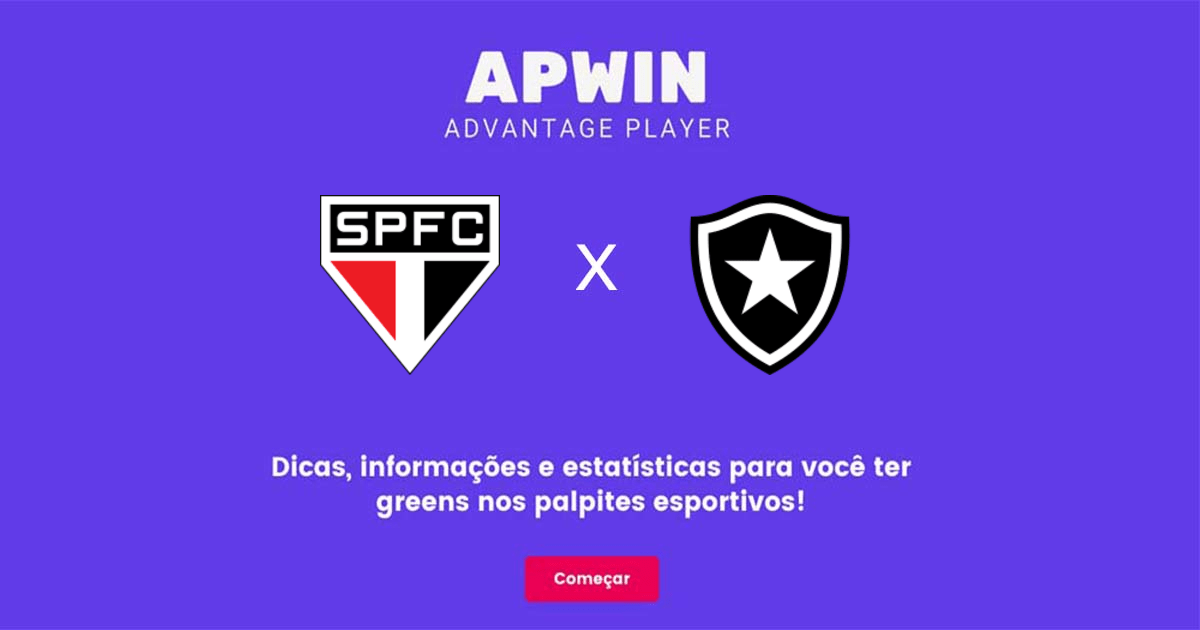 S&atilde;o Paulo x Botafogo Estat&iacute;sticas | 09/10/2022 | APWin